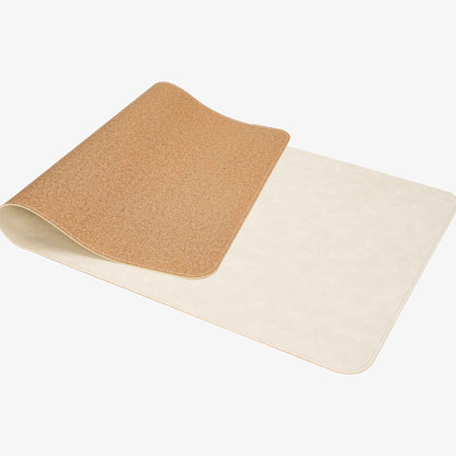 PROMATTOO Faux Leather Desk Mat & Tray Set, 80 × 40 cm