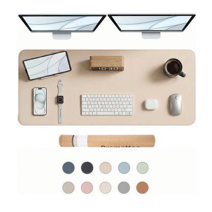 PROMATTOO Vegan Leather Desk Mat — Non-Slip & Waterproof