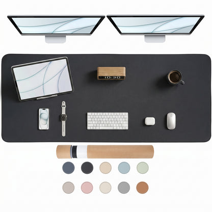 PROMATTOO Vegan Leather Desk Mat — Non-Slip & Waterproof