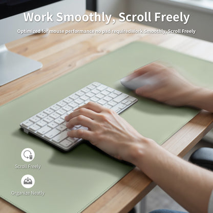 PROMATTOO Vegan Leather Desk Mat — Non-Slip & Waterproof