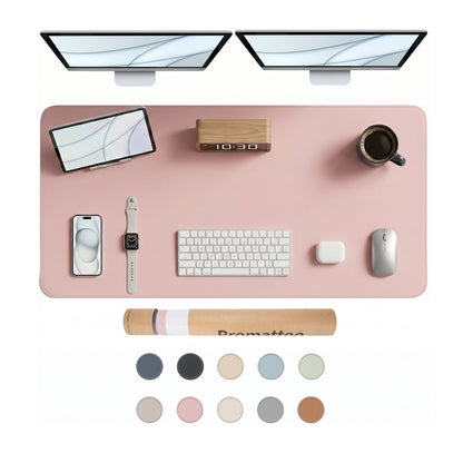 PROMATTOO Vegan Leather Desk Mat — Non-Slip & Waterproof
