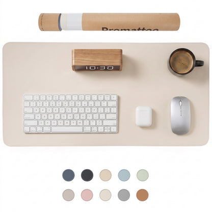 PROMATTOO Vegan Leather Desk Mat — Non-Slip & Waterproof