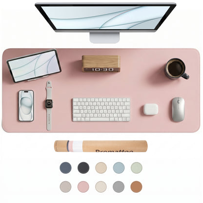 PROMATTOO Vegan Leather Desk Mat — Non-Slip & Waterproof