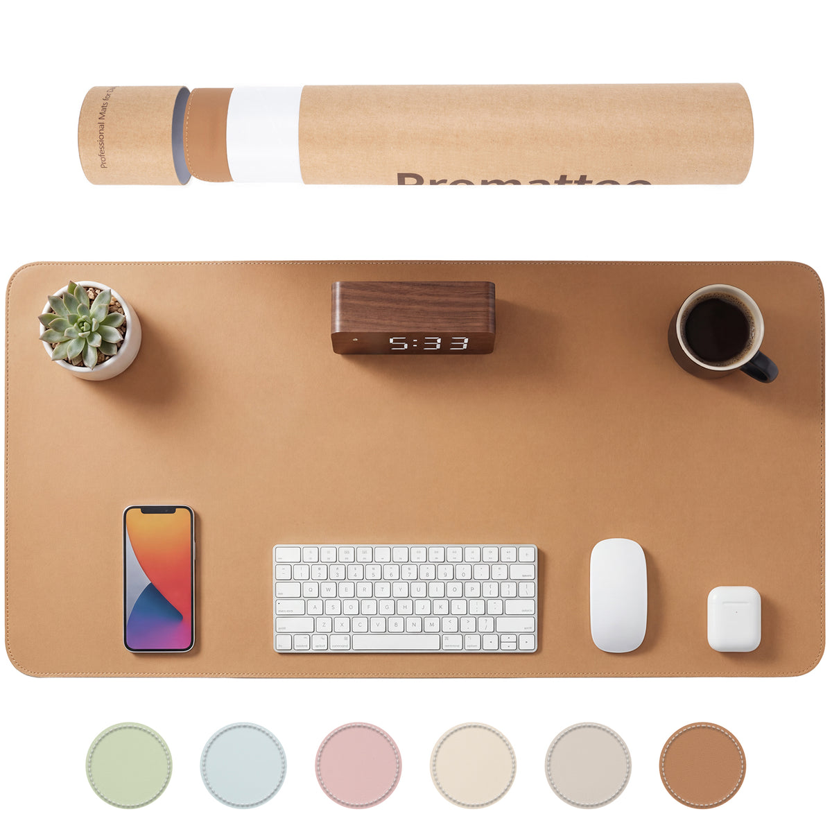 Silicone Desk Mat, Non-Slip Waterproof Desk Pad Protector