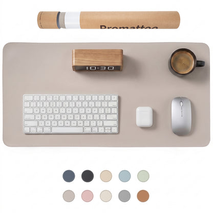 PROMATTOO Vegan Leather Desk Mat — Non-Slip & Waterproof