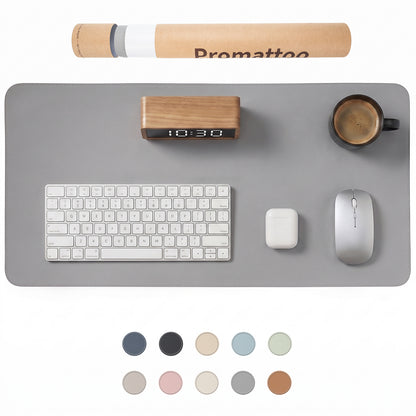 PROMATTOO Vegan Leather Desk Mat — Non-Slip & Waterproof