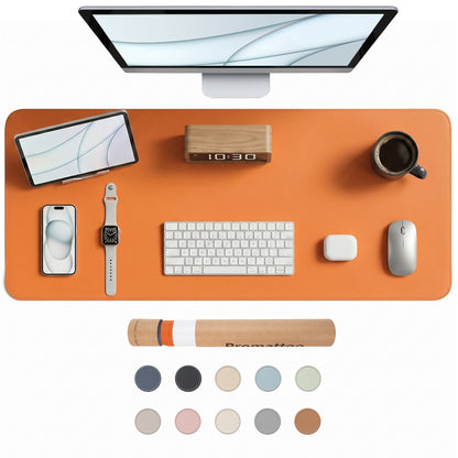 PROMATTOO Vegan Leather Desk Mat — Non-Slip & Waterproof