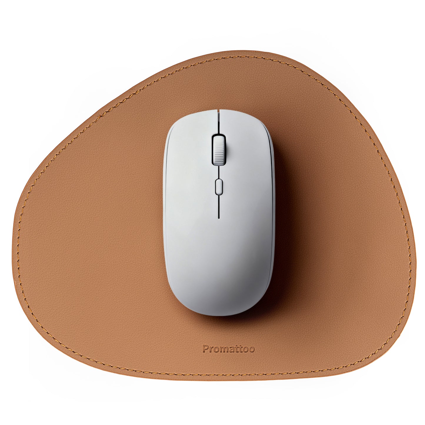 PROMATTOO Vegan Leather Ergonomic Mouse Pad – Waterproof & Non-Slip