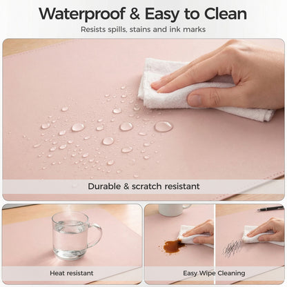 Silicone Desk Mat, Non-Slip Waterproof Desk Pad Protector