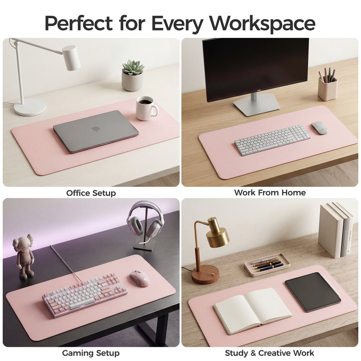 Silicone Desk Mat, Non-Slip Waterproof Desk Pad Protector