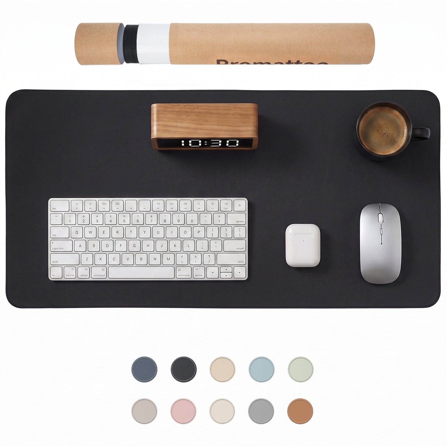 PROMATTOO Vegan Leather Desk Mat — Non-Slip & Waterproof