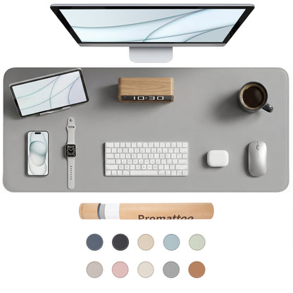PROMATTOO Vegan Leather Desk Mat — Non-Slip & Waterproof