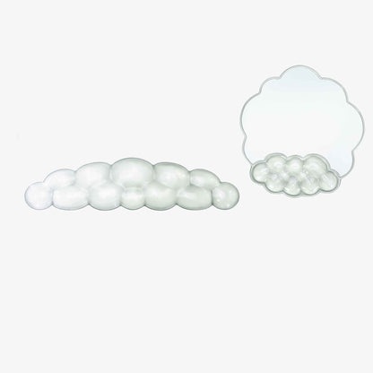 PROMATTOO Clear Silicone Cloud Wrist Rest Set for Keyboard & Mouse