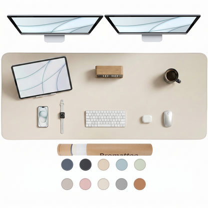 PROMATTOO Vegan Leather Desk Mat — Non-Slip & Waterproof