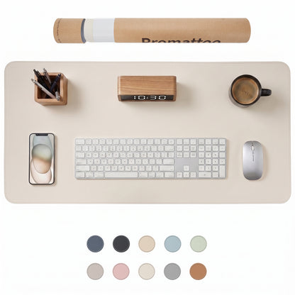 PROMATTOO Vegan Leather Desk Mat — Non-Slip & Waterproof