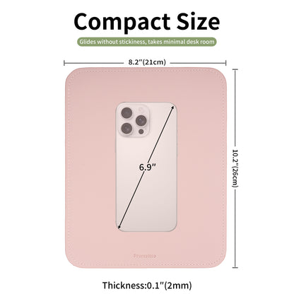 PROMATTOO Vegan Leather Ergonomic Mouse Pad – Waterproof & Non-Slip
