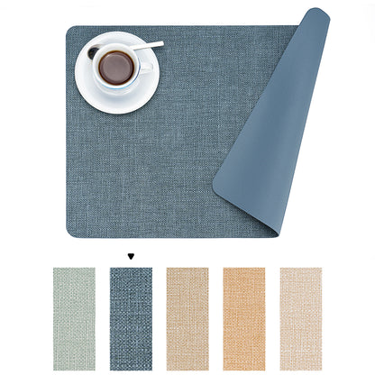 Vegane Leder-Platzsets Set 2/4/6, leicht zu reinigende Tischsets