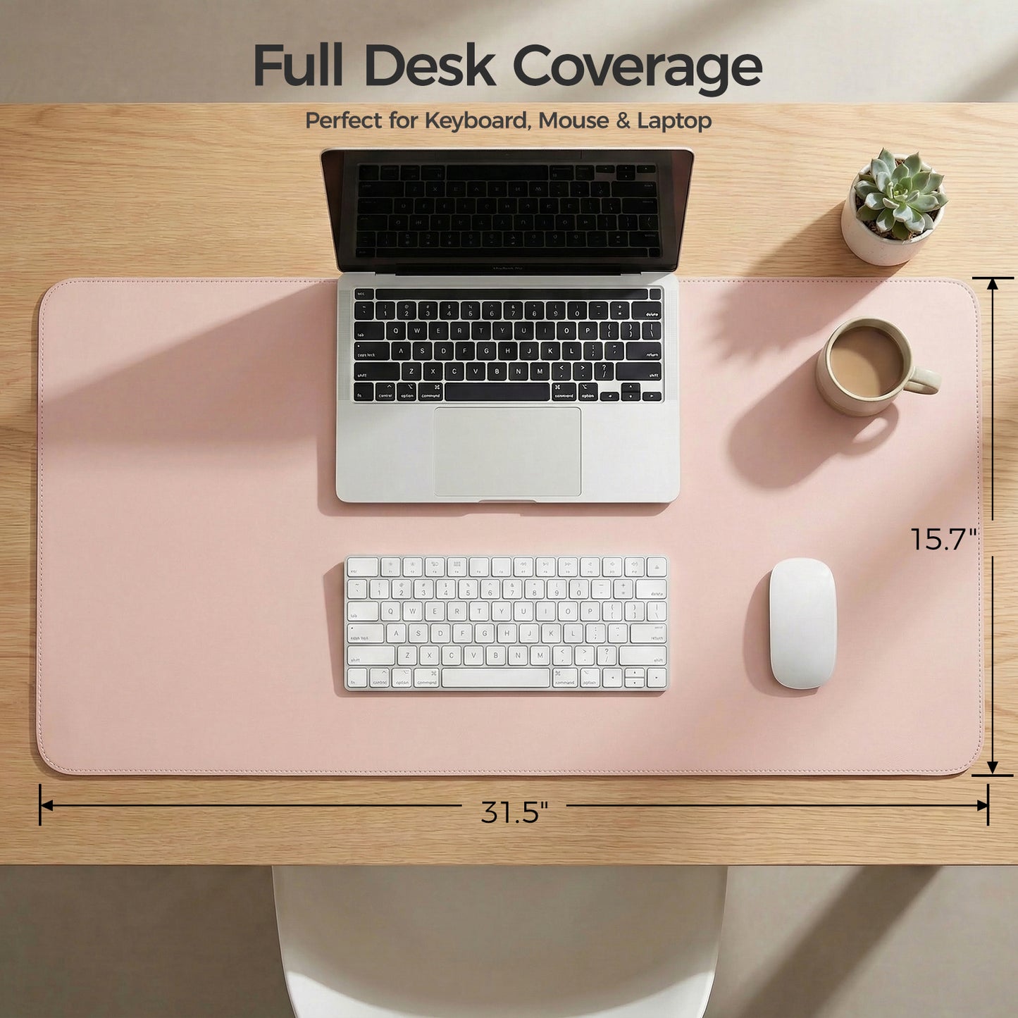 Silicone Desk Mat, Non-Slip Waterproof Desk Pad Protector