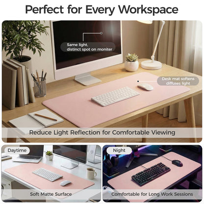 Silicone Desk Mat, Non-Slip Waterproof Desk Pad Protector