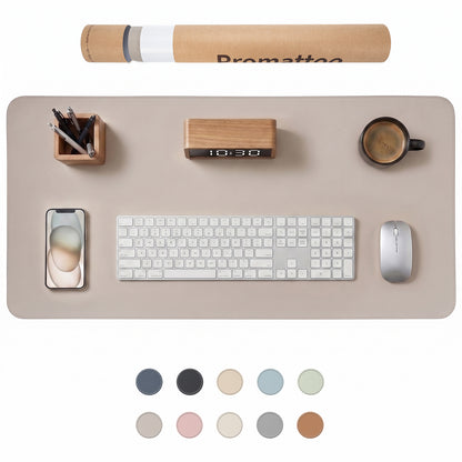 PROMATTOO Vegan Leather Desk Mat — Non-Slip & Waterproof