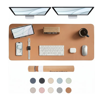 PROMATTOO Vegan Leather Desk Mat — Non-Slip & Waterproof