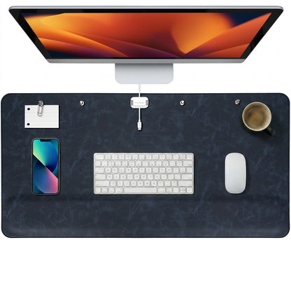 Magnetic Desk Mat with Wrist Support – Premium Leather Organizer for Office & Gaming