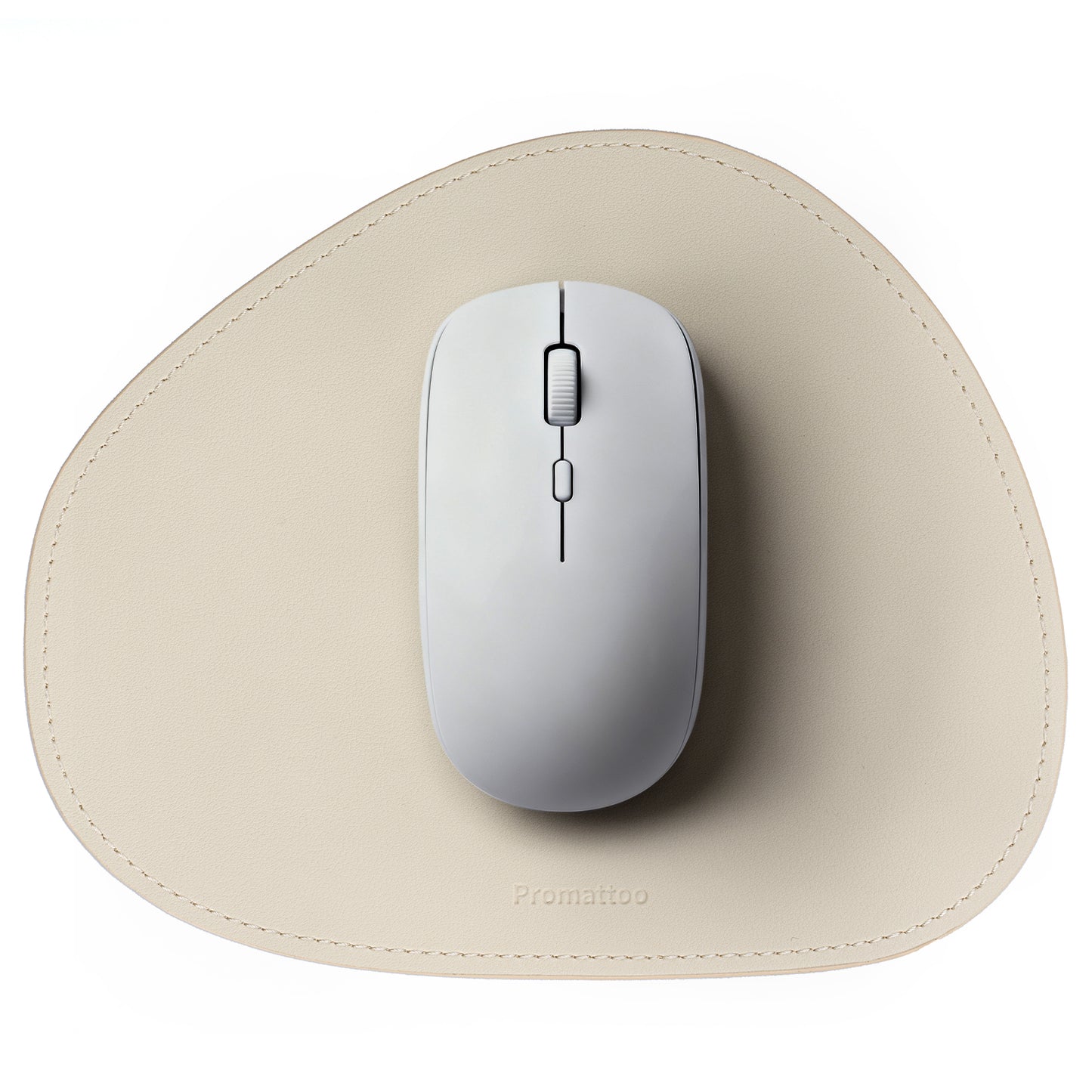 PROMATTOO Vegan Leather Ergonomic Mouse Pad – Waterproof & Non-Slip