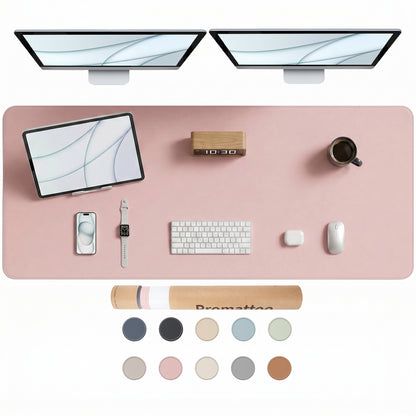 PROMATTOO Vegan Leather Desk Mat — Non-Slip & Waterproof