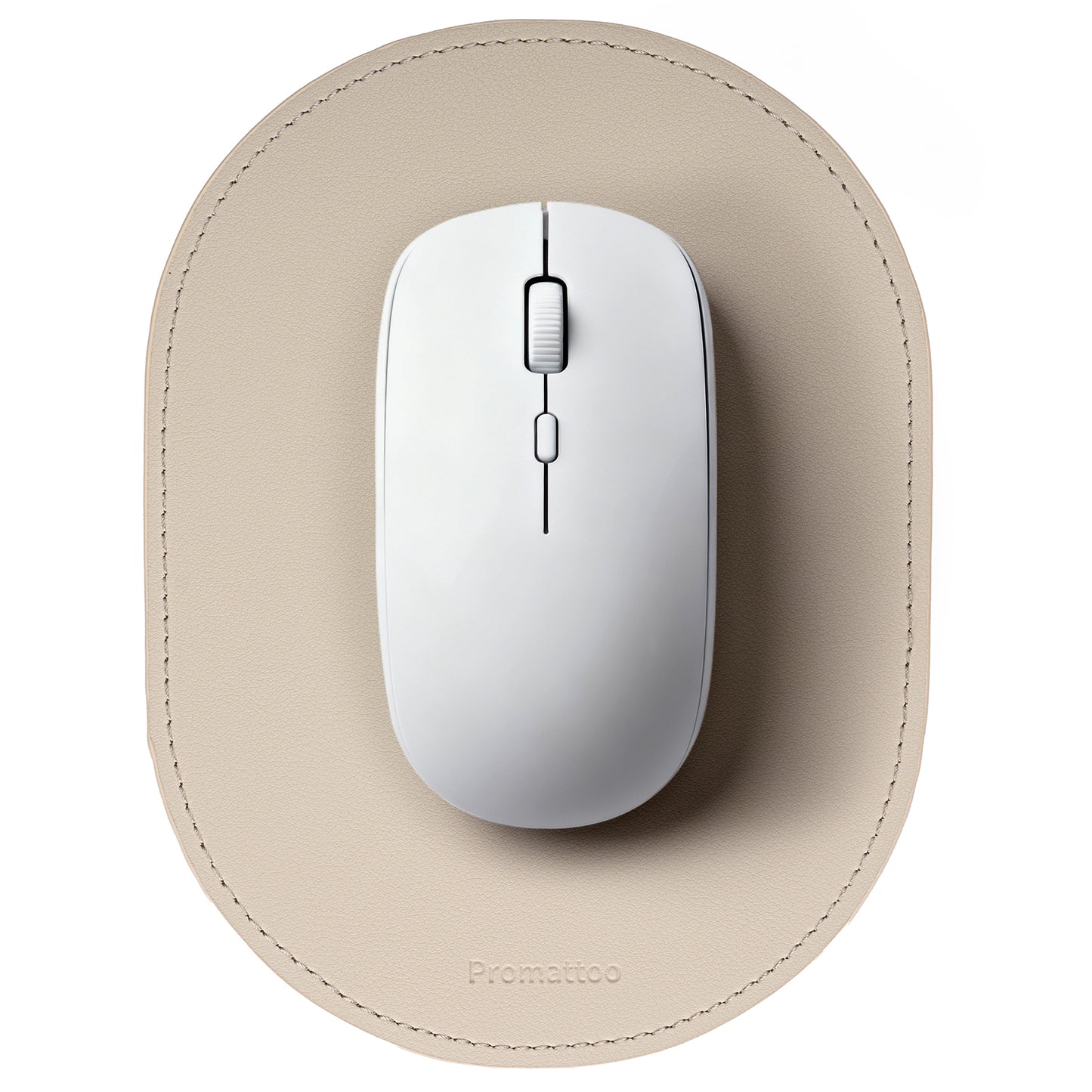 PROMATTOO Vegan Leather Ergonomic Mouse Pad – Waterproof & Non-Slip