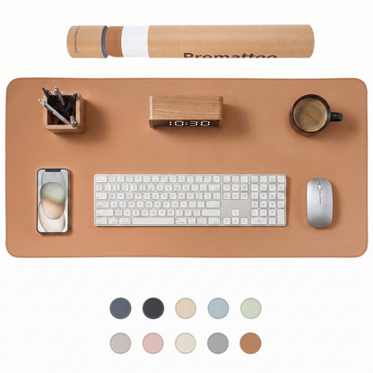 PROMATTOO Vegan Leather Desk Mat — Non-Slip & Waterproof