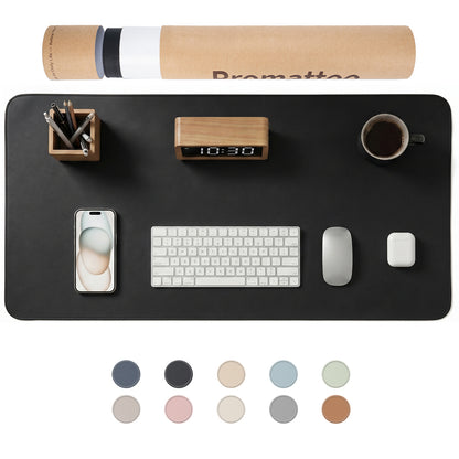 PROMATTOO Vegan Leather Desk Mat — Non-Slip & Waterproof