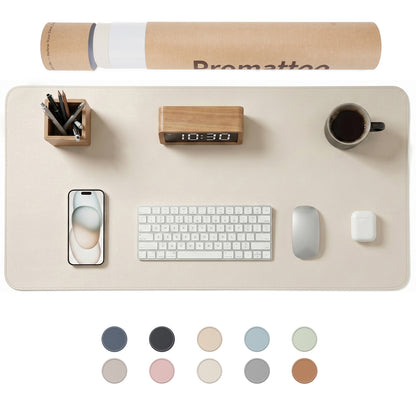 PROMATTOO Vegan Leather Desk Mat — Non-Slip & Waterproof