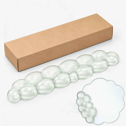 PROMATTOO Clear Silicone Cloud Wrist Rest Set for Keyboard & Mouse