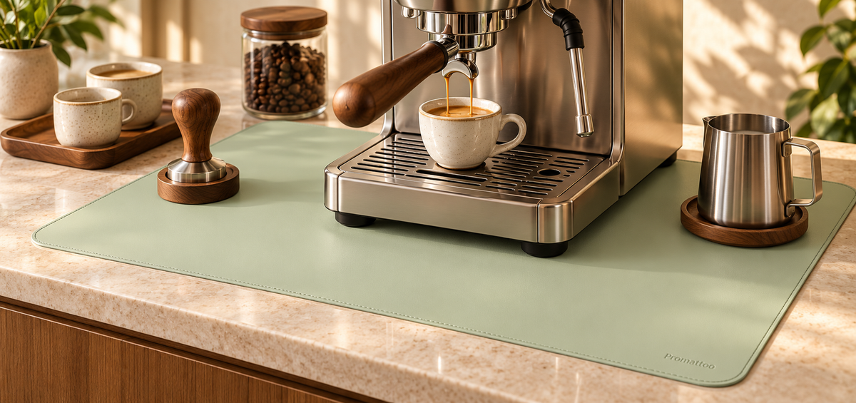 PROMATTOO Vegan Leather Desk Mat — Non-Slip & Waterproof