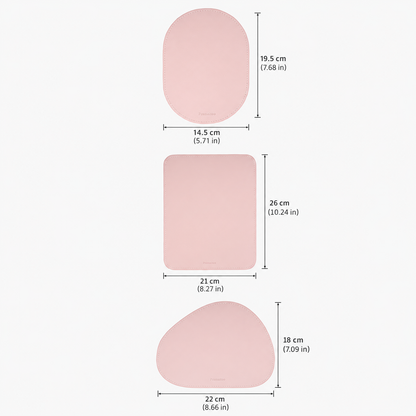 Tappetino per mouse ergonomico in pelle vegana PROMATTOO – Impermeabile e antiscivolo