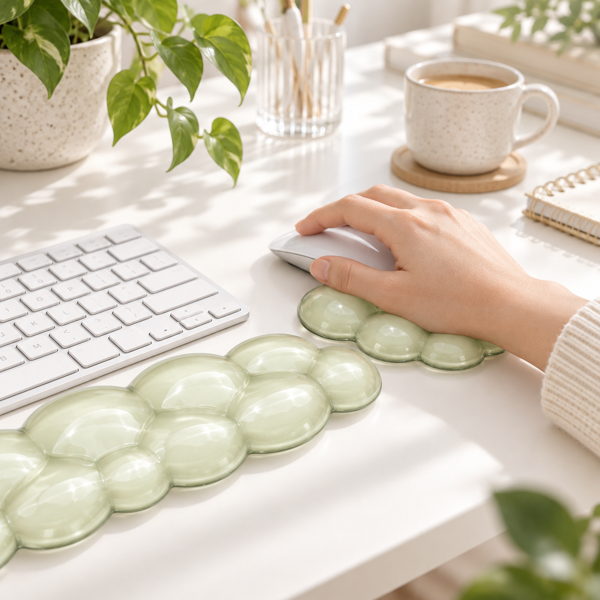 PROMATTOO Cloud Gel Wrist Rest Set for Keyboard & Mouse