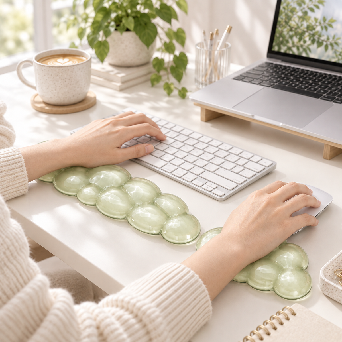 PROMATTOO Cloud Gel Wrist Rest Set for Keyboard & Mouse