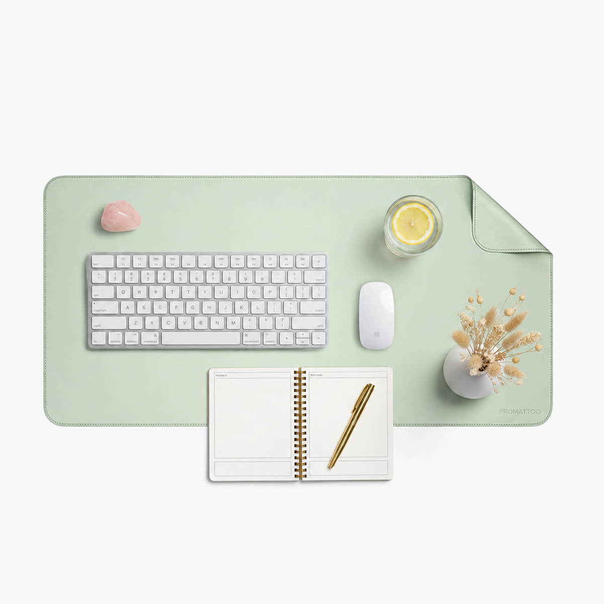 PROMATTOO Vegan Leather Desk Mat — Non-Slip & Waterproof