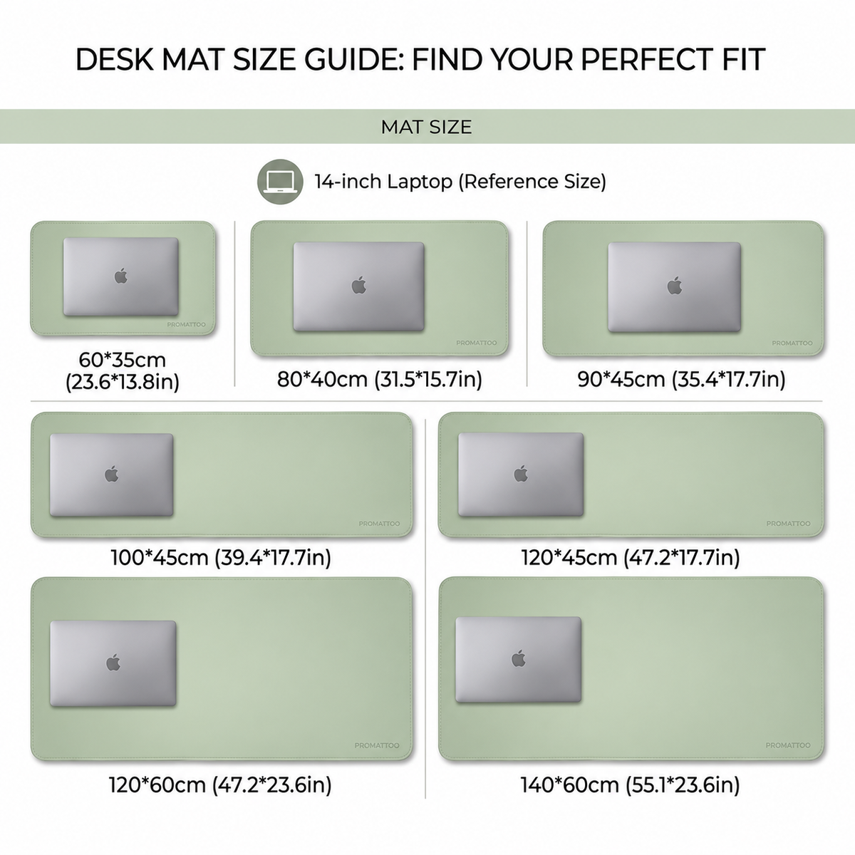 PROMATTOO Vegan Leather Desk Mat — Non-Slip & Waterproof