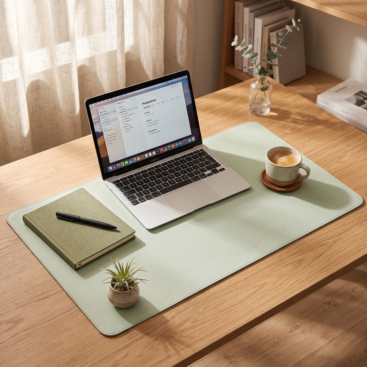 PROMATTOO Vegan Leather Desk Mat — Non-Slip & Waterproof