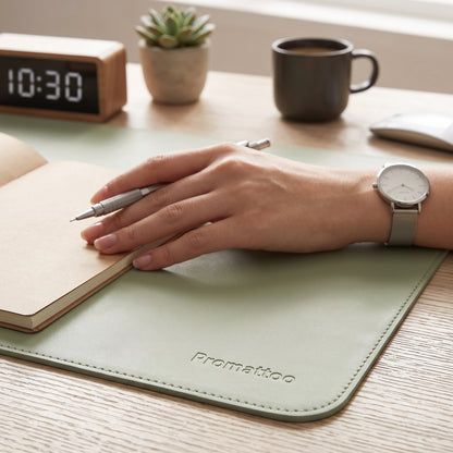 PROMATTOO Vegan Leather Desk Mat — Non-Slip & Waterproof