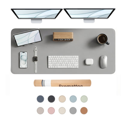 PROMATTOO Vegan Leather Desk Mat — Non-Slip & Waterproof