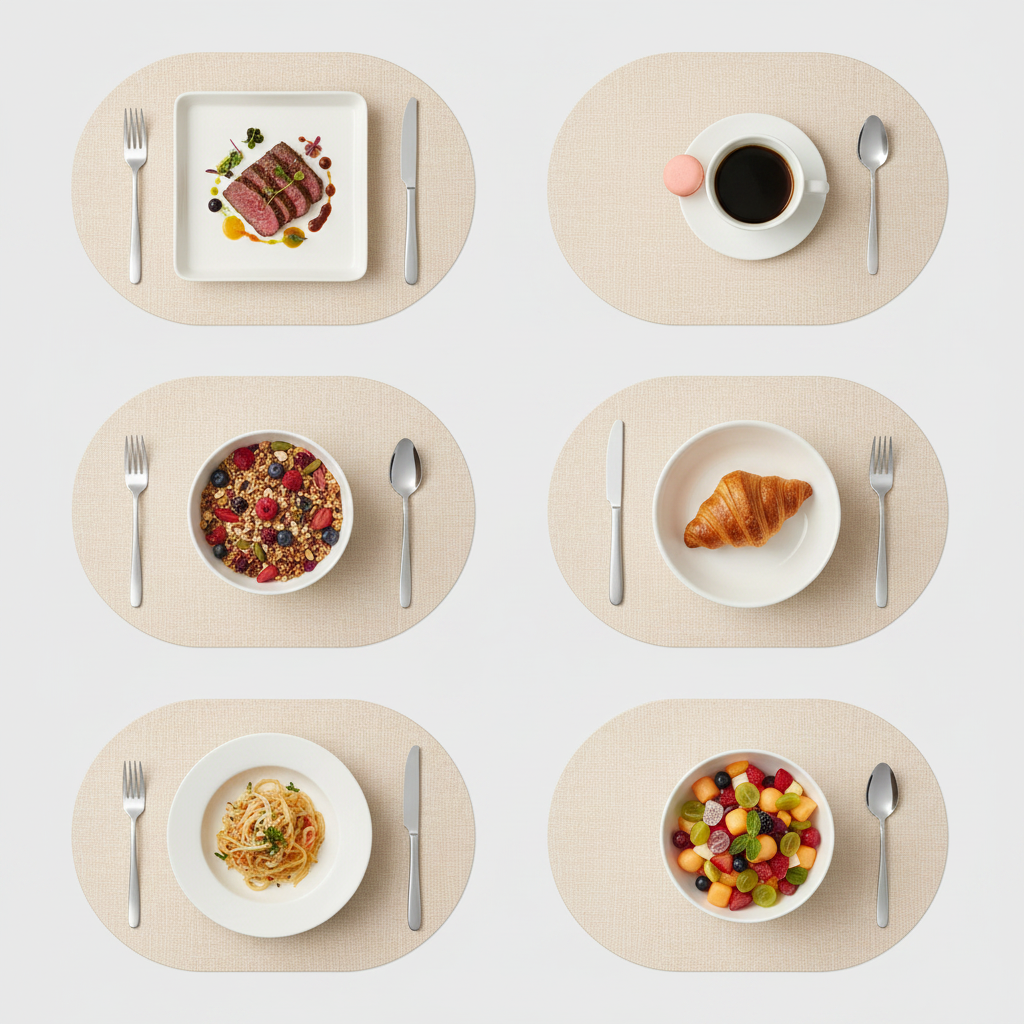 Cream Oval 6-Grid