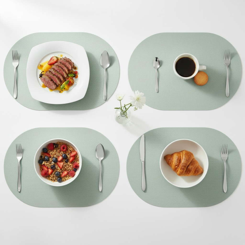 Oval 4-Grid No Napkin