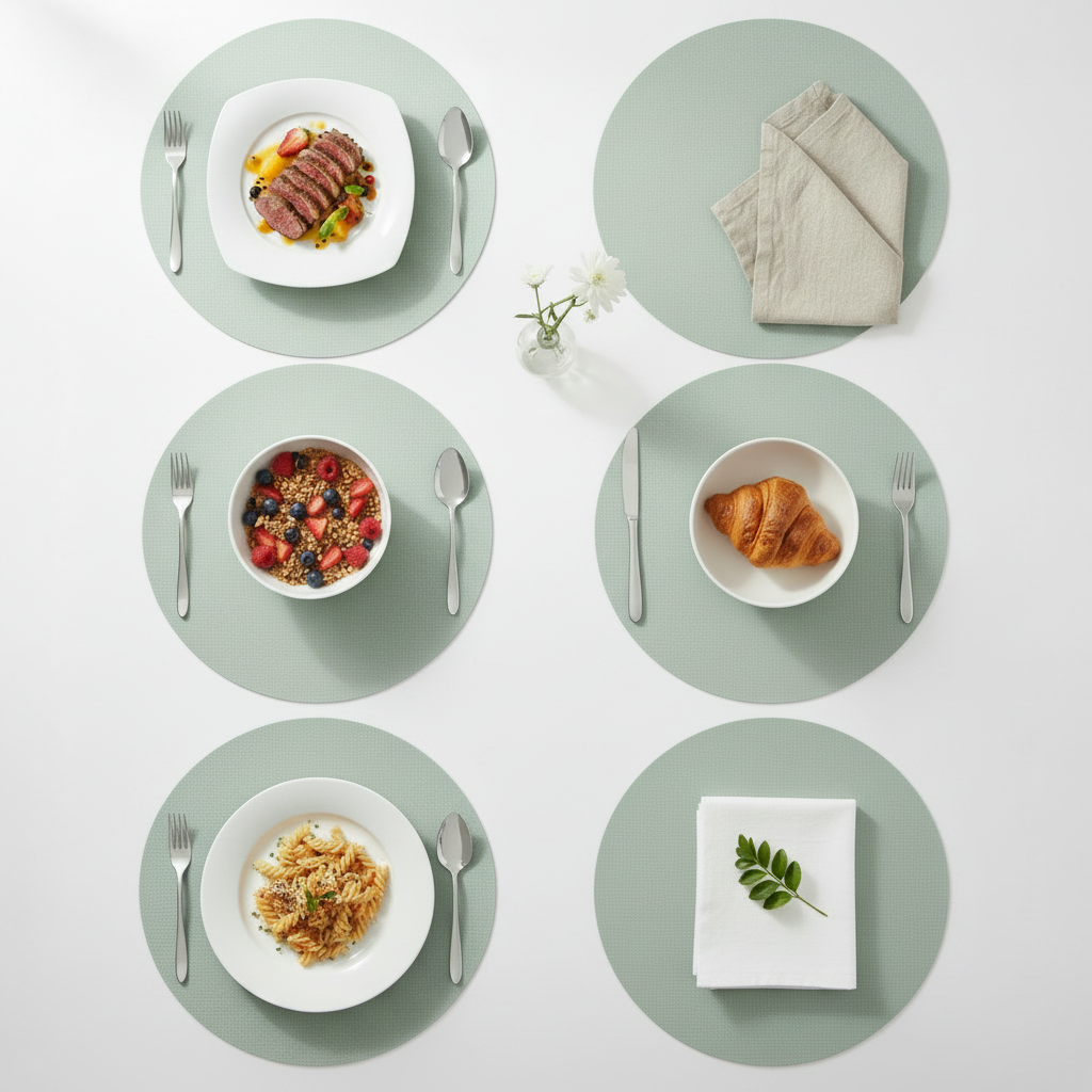 Round 6-Grid Sage Green SKU