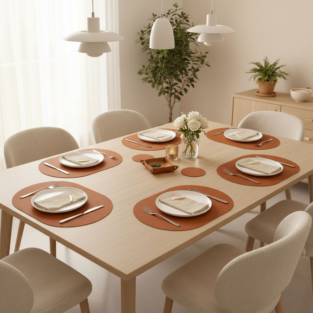 Version B - Oak Table Scandinavian Interior